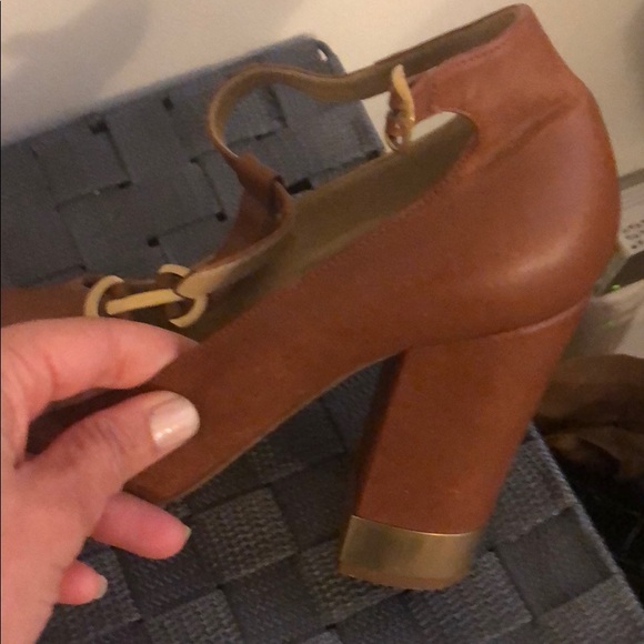 Chloe tan orange leather Mary Jane 38 - Picture 4 of 6